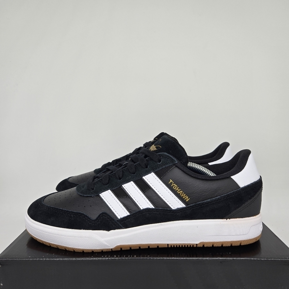 New Adidas Tyshawn 2 'Black White Gum' Men's Shoes Size 10.5